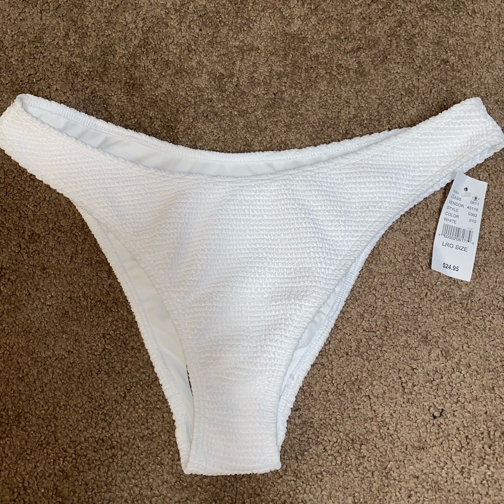 White swim bottom size L